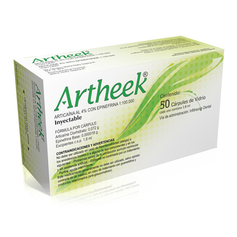 ANESTESICO ARTHEEK ARTICA AL 4 % CAJA X 50 NEW STETIC