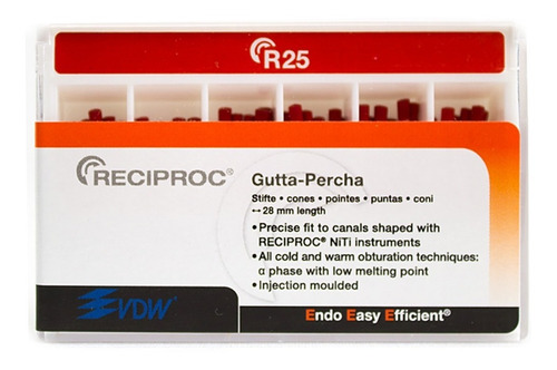 CONOS DE GUTAPERCHA RECIPROC R25 CJ X 60