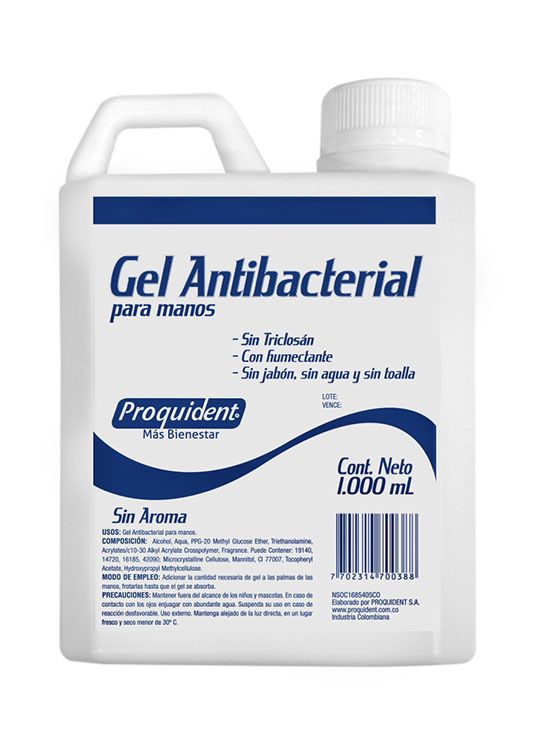 GEL ANTIBACTERIAL X 1 LT