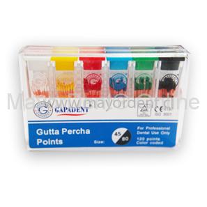 [AC0211] CONO DE GUTAPERCHA No. 45-80 X 120 GAPADENT