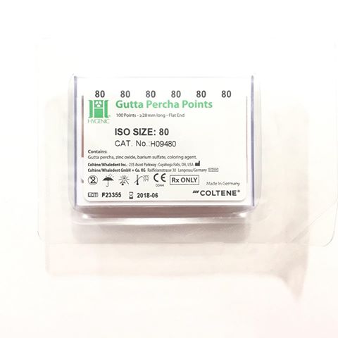 [AC0218] CONO DE GUTAPERCHA HYGENIC No. 40 X 100
