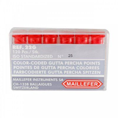 [AC0223] CONO DE GUTAPERCHA No. 25 X 120 MAILLEFER